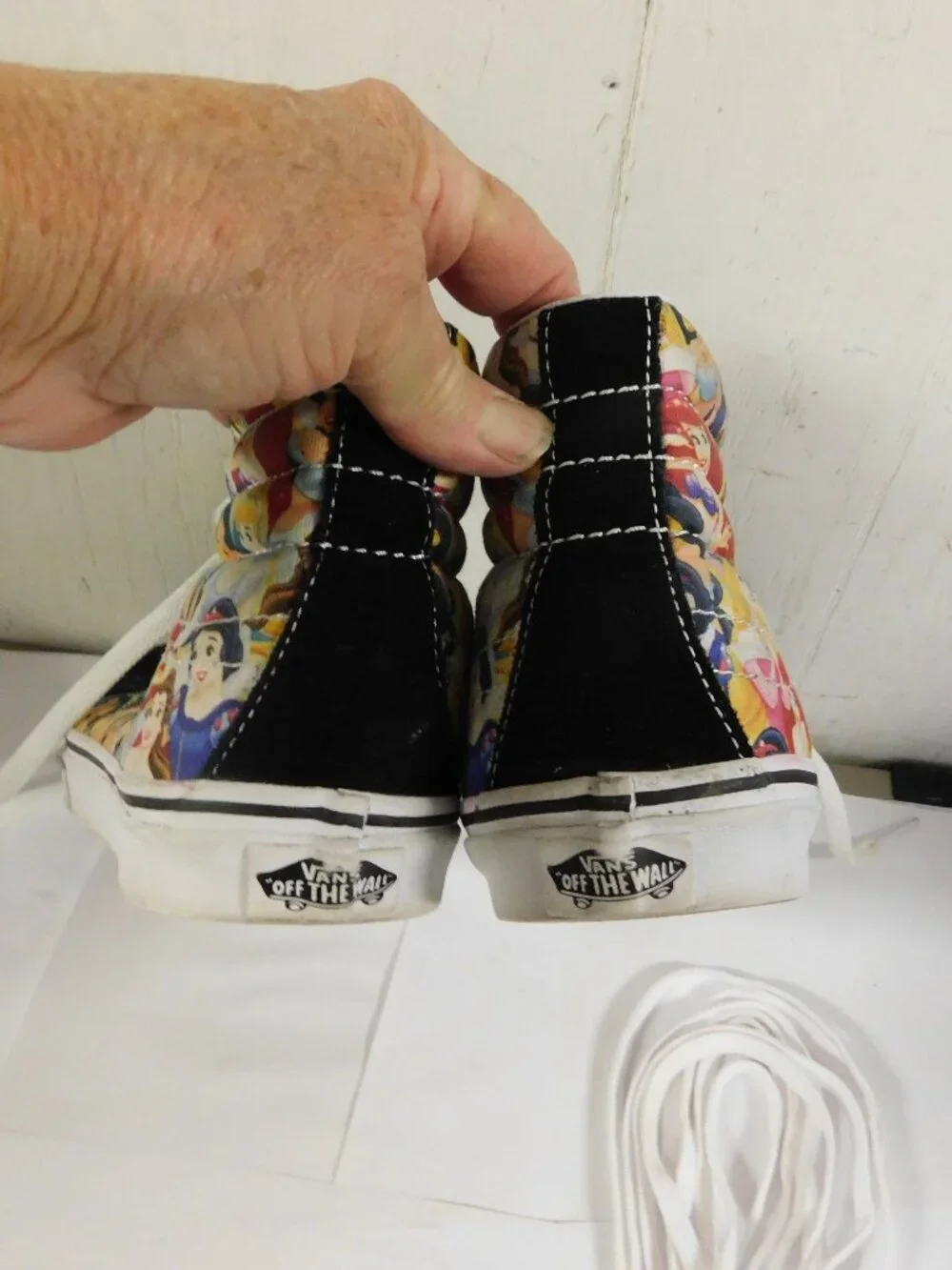 Vans Disney Princess Skate HI Top Sneakers Shoes Women's Size 8.5  Men's 7